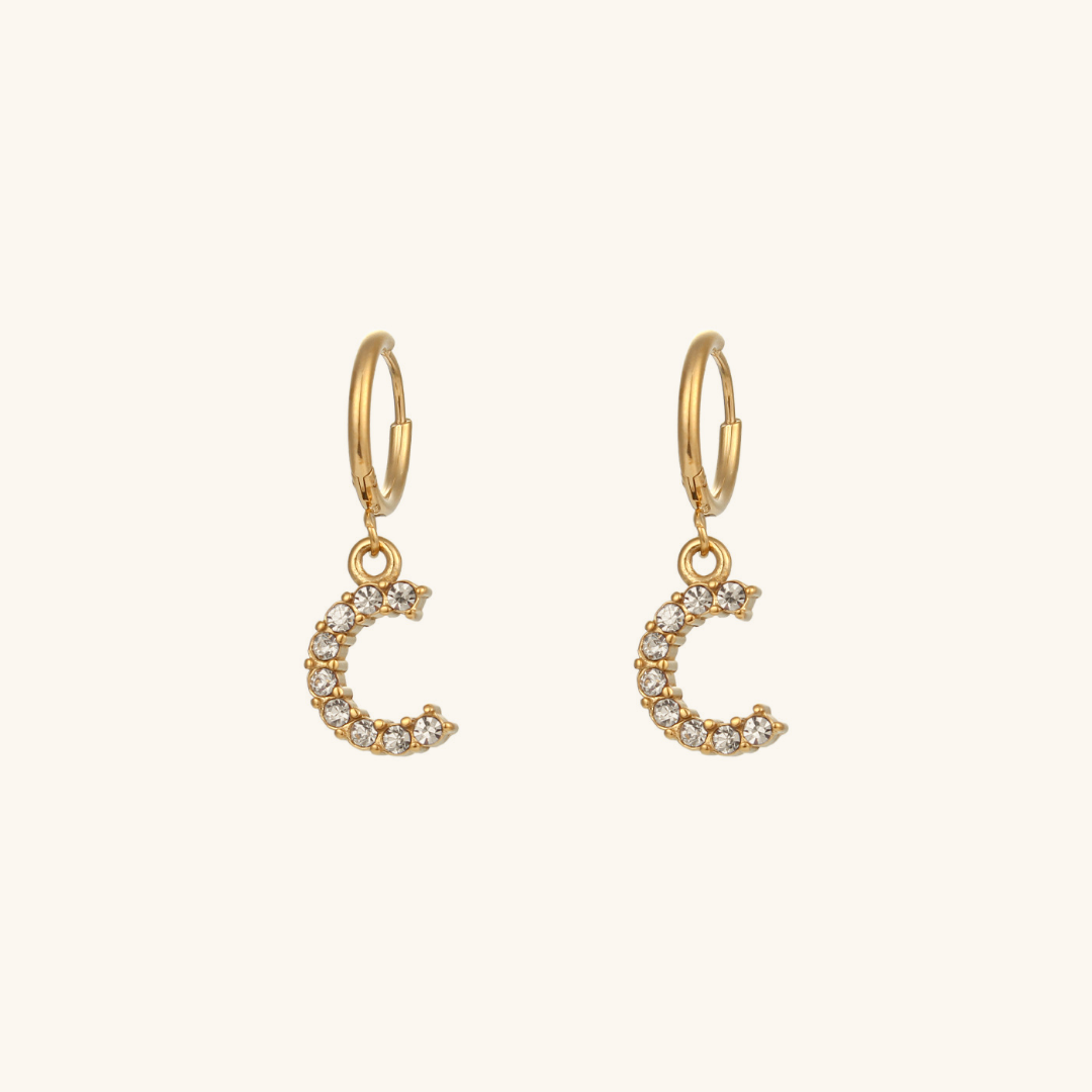 Wilhelmina Initial Earrings