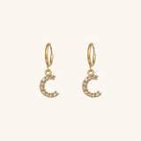 Wilhelmina Initial Earrings