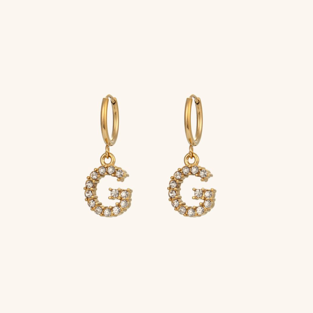 Wilhelmina Initial Earrings