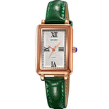 Leather-Strapped Casual Watch