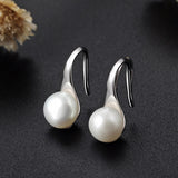 Shell Pearl Drop Earrings