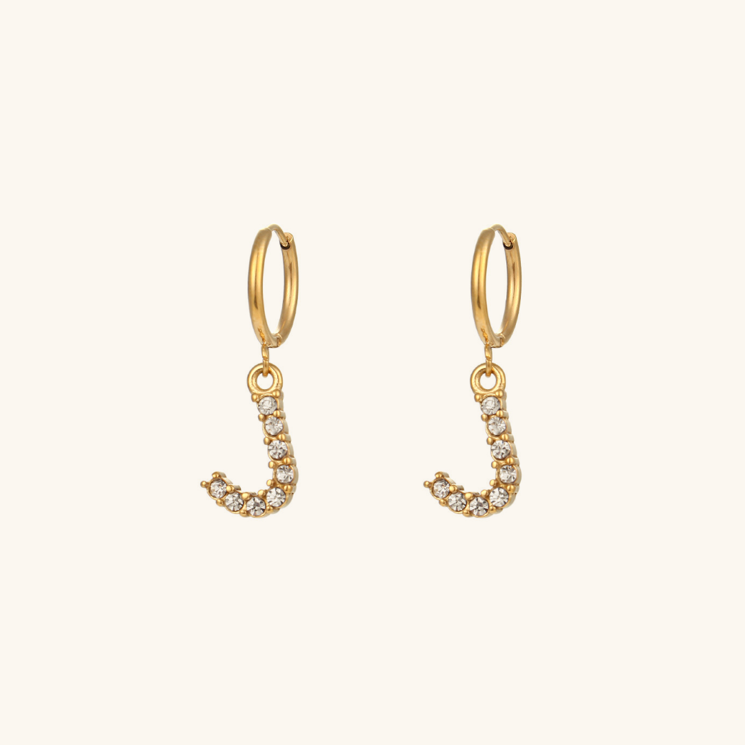 Wilhelmina Initial Earrings