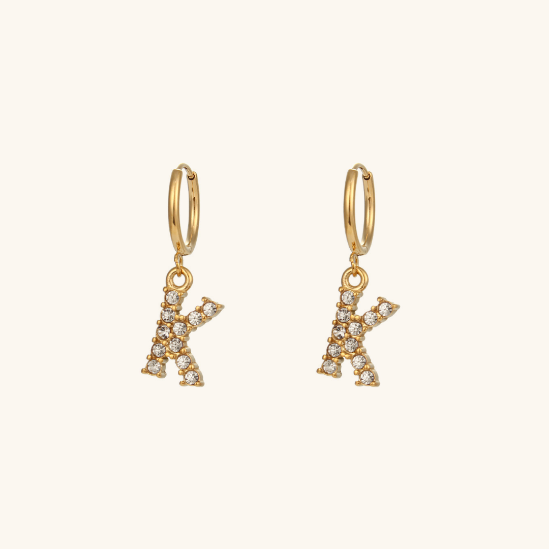 Wilhelmina Initial Earrings