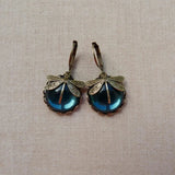Antique Gold Dragonfly Earrings
