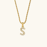 Maeve Initial Diamond Necklace