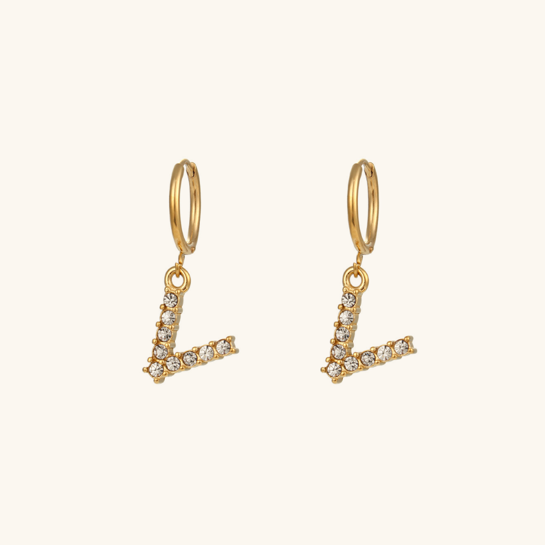 Wilhelmina Initial Earrings