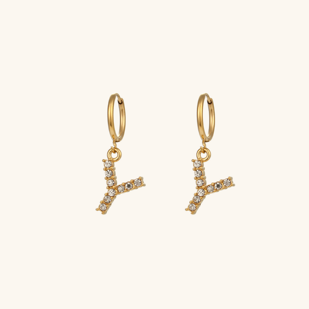 Wilhelmina Initial Earrings