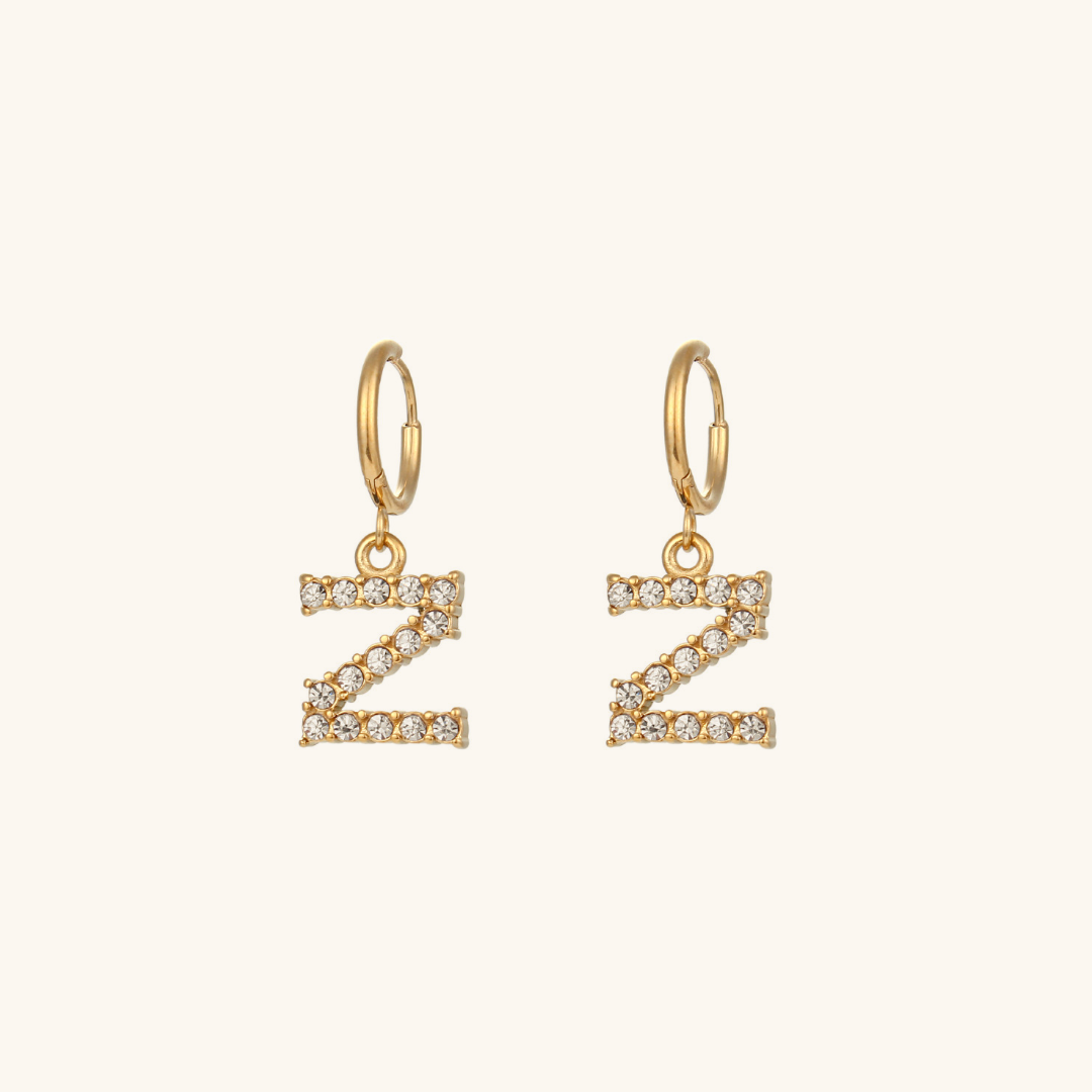 Wilhelmina Initial Earrings
