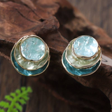 Artisan Vintage Multi-Layered Round Earrings